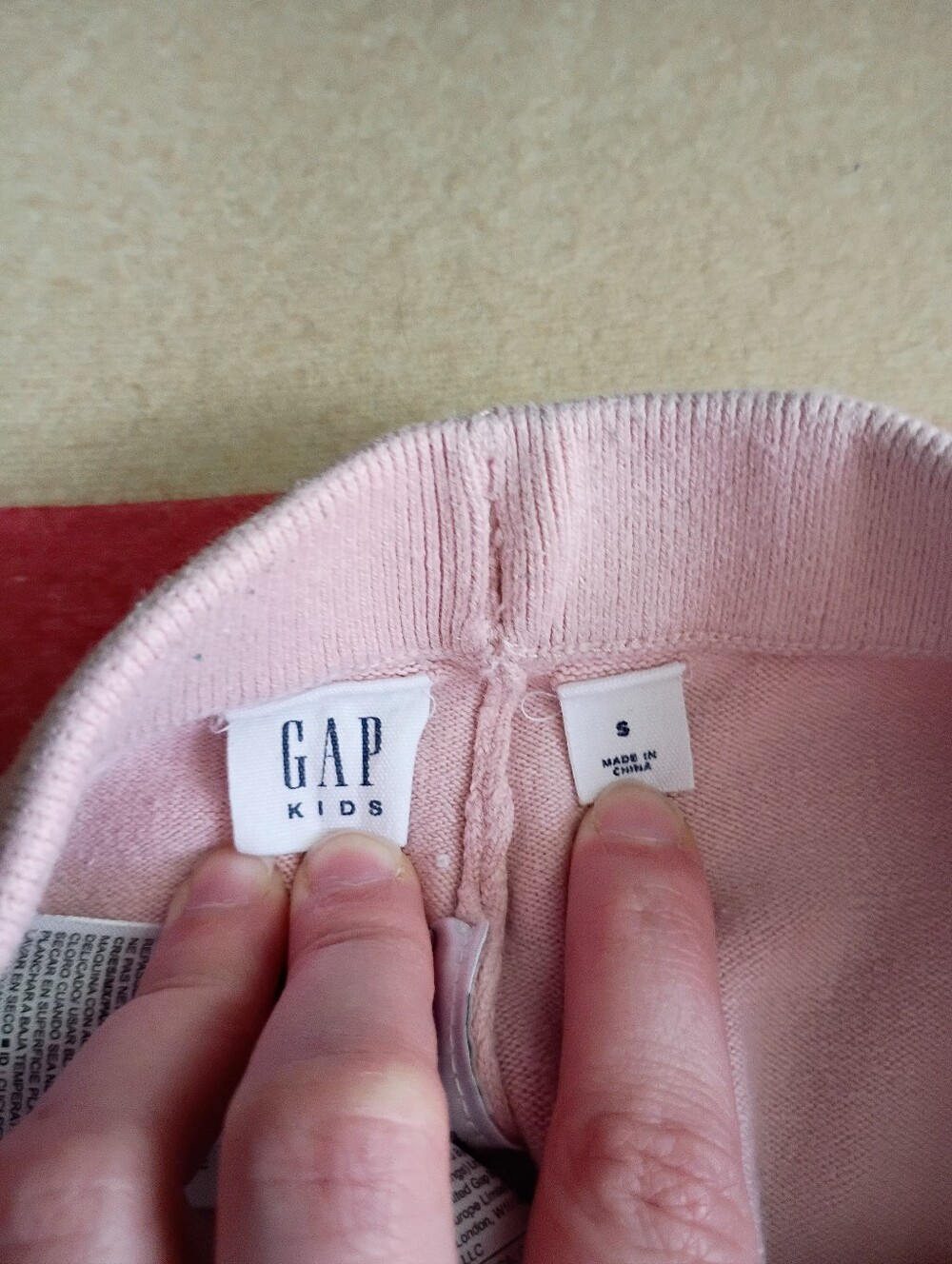 Gap Kids S 6/7 Pink/Silver Star Knees Sweater Leggings - Picture 2 of 8